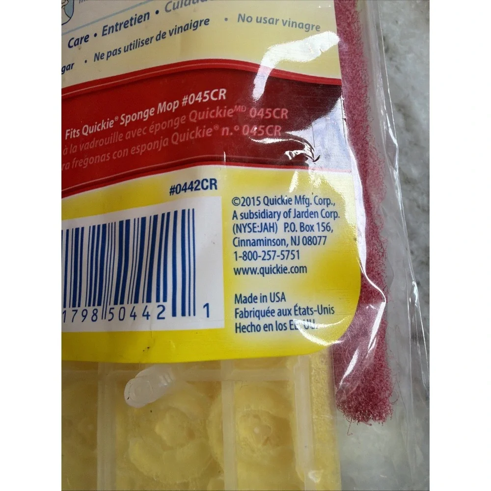 NEW Quickie Automatic Sponge Mop Refill 0442CR Clean Results Fits 045CR Type S